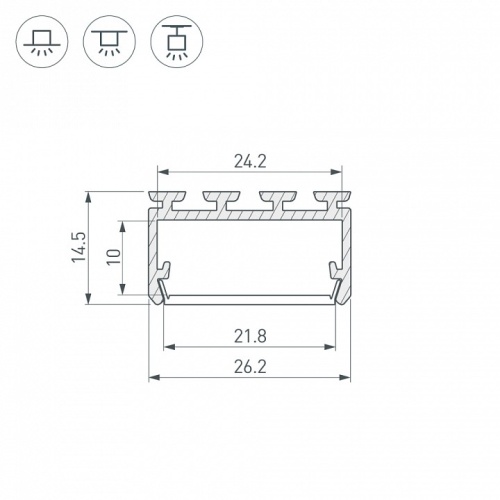 Профиль универсальный Arlight PLS-LOCK 027737 в Нижнем Новгороде фото 2