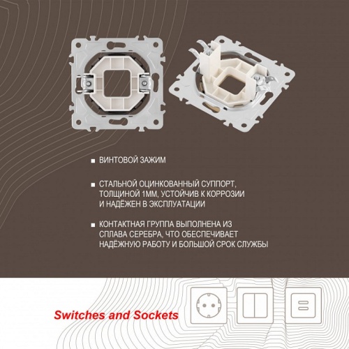 Розетка для вывод кабеля без рамки Arte Milano am-202 202.49-1.shampan в Нижнем Новгороде фото 2