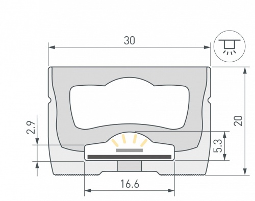 Профиль накладной гибкий Arlight WPH-FLEX 062840 в Нижнем Новгороде фото 2