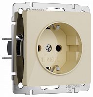 Розетка с заземлением, без рамки Werkel айвори акрил W1171043 в Нижнем Новгороде