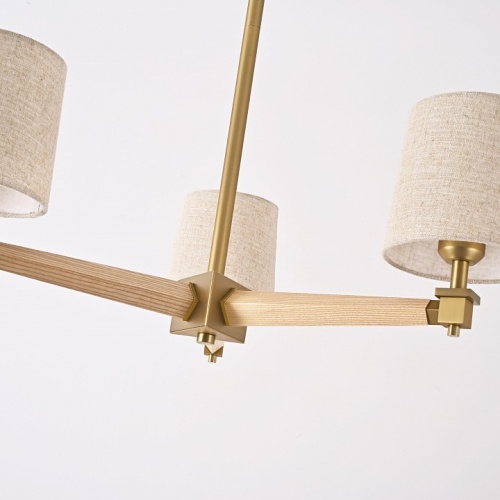 Люстра на штанге Imperiumloft Jorgenson Beige/Light wood STAVRA01 в Нижнем Новгороде фото 13