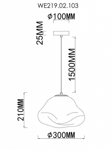 Подвесной светильник Wertmark Isola WE219.02.103 в Арзамасе фото 2