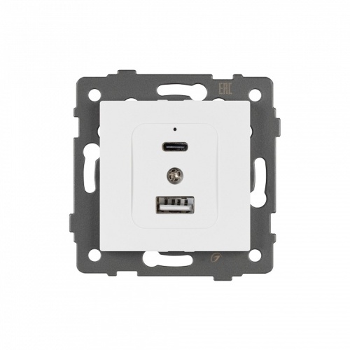 Механизм розетки 2хUSB type A и C Arlight SCT 049839 в Нижнем Новгороде фото 3