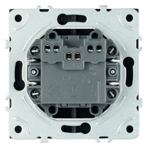 Выключатель самовозвратный двухклавишный без рамки Stekker Эмили 50327 в Нижнем Новгороде фото 3