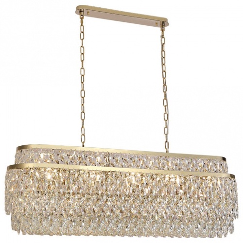 Подвесная люстра Newport TIFFANY 8530/120 C oval gold polished в Нижнем Новгороде