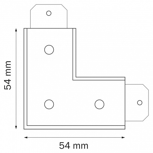 Соединитель угловой L-образный для треков Lightstar Teta 505126 в Бородино фото 2