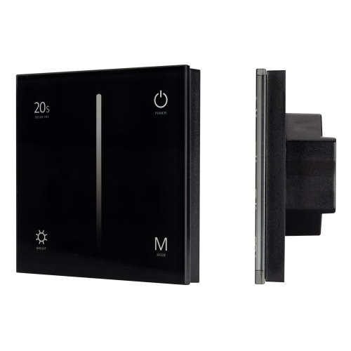 Панель SMART-P35-DIM-IN Black (230V, 0-10V, Sens, 2.4G) (Arlight, IP20 Пластик, 5 лет) в Белом фото 2