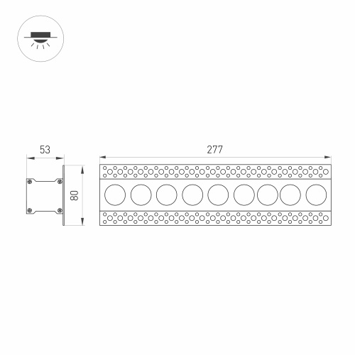 Светильник MS-ORIENT-BUILT-TRIMLESS-TC-S38x277-20W Warm3000 (WH-BK, 30 deg, 230V) (Arlight, IP20 Металл, 5 лет) в Гагарине фото 6