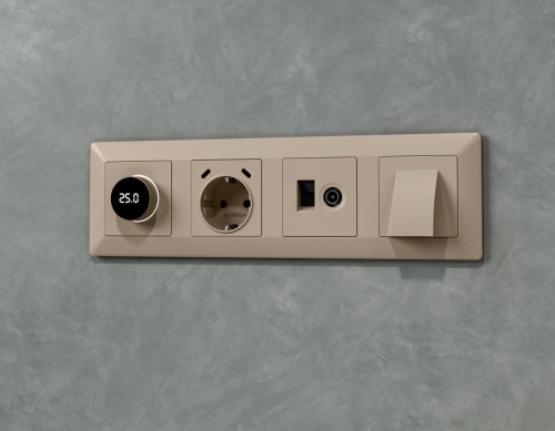 Терморегулятор электромеханический для теплого пола без рамки Ambrella Volt ALFA MA365810 в Нижнем Новгороде фото 2