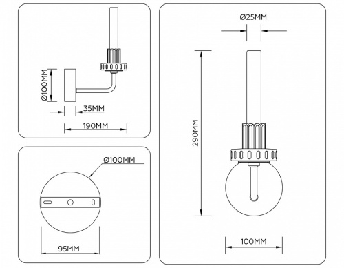 Бра Ambrella Light LH LH53128 в Нижнем Новгороде фото 3