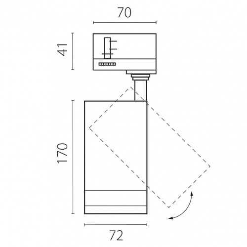 Светильник на штанге Lightstar Canno Pro C4207QT в Нижнем Новгороде фото 2