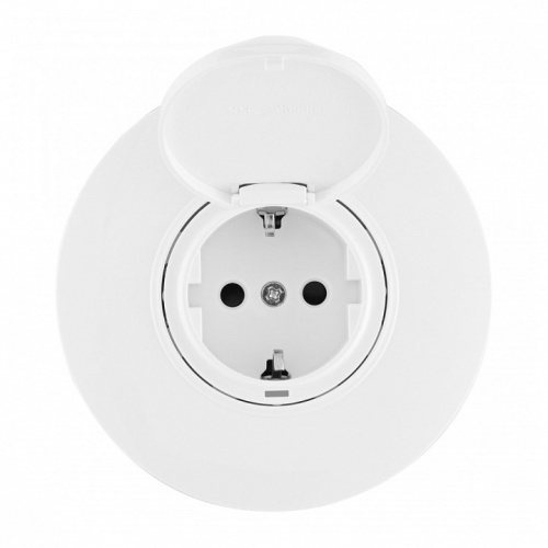 Розетка с заземлением и шторкой, с крышкой Arte Milano SET08-1 SET08-1-41-1 white в Нижнем Новгороде