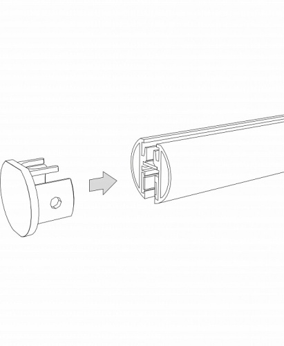 Заглушка для трека Elektrostandard Mini Magnetic a067267 в Нижнем Новгороде фото 4
