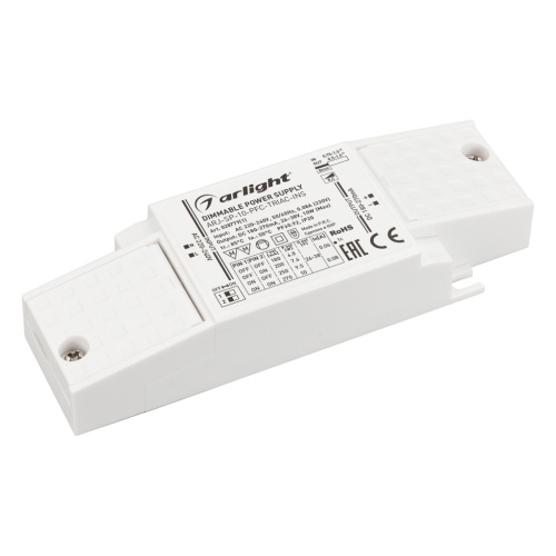 Блок питания ARJ-SP-10-PFC-TRIAC-INS (10W, 26-38V, 0.18-0.27A) (Arlight, IP20 Пластик, 5 лет) в Гагарине