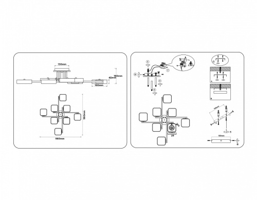 Потолочная люстра Ambrella Light FL FL4888 в Нижнем Новгороде фото 4