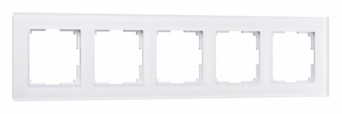 Рамка на 5 постов Werkel Favorit (белый матовый) W0051105 в Нижнем Новгороде
