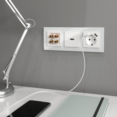 Розетка акустическая без рамки Werkel белый W1185001 в Нижнем Новгороде фото 6