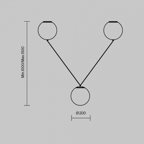 Подвесной светильник Maytoni Twins MOD427PL-L30B3K в Нижнем Новгороде фото 4