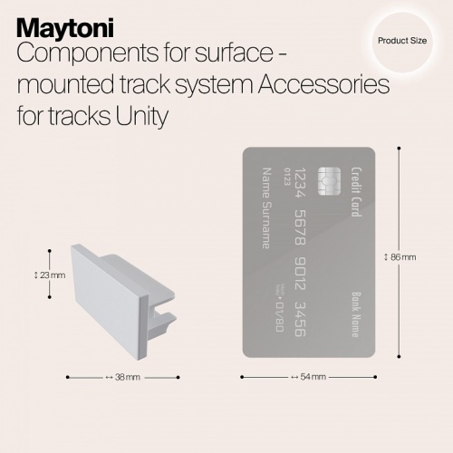 Заглушка Maytoni Accessories for tracks TRA001EC-11W в Соколе фото 2