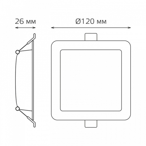 Встраиваемый светильник Gauss Elementary 998420209 в Нижнем Новгороде фото 2