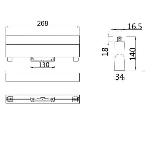 Накладной светильник Maytoni BASIS TR013-2-20W4K-W в Ермолино фото 3