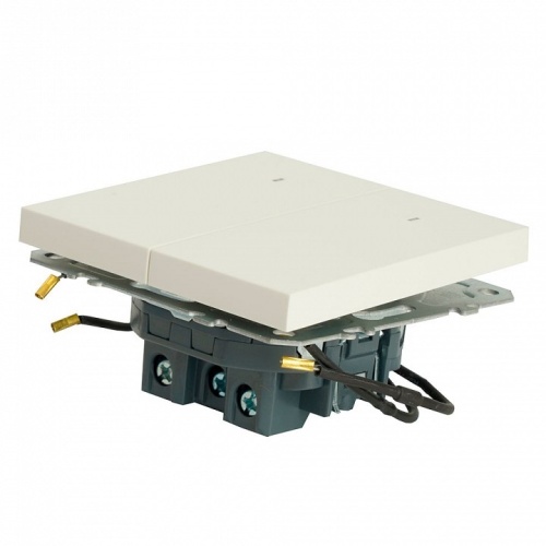 Выключатель двухклавишный с подсветкой без рамки Stekker Эмили 49864 в Нижнем Новгороде фото 8