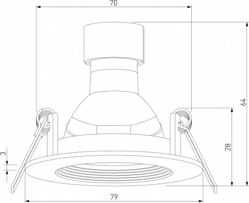 Встраиваемый светильник Elektrostandard City a067705 в Нижнем Новгороде фото 4