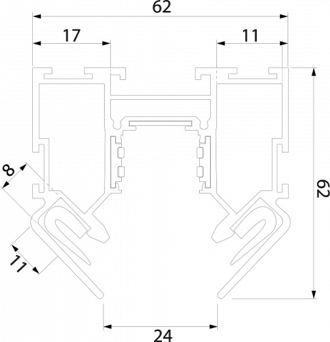 Трек встраиваемый Elektrostandard Slim Magnetic a062150 в Нижнем Новгороде фото 2