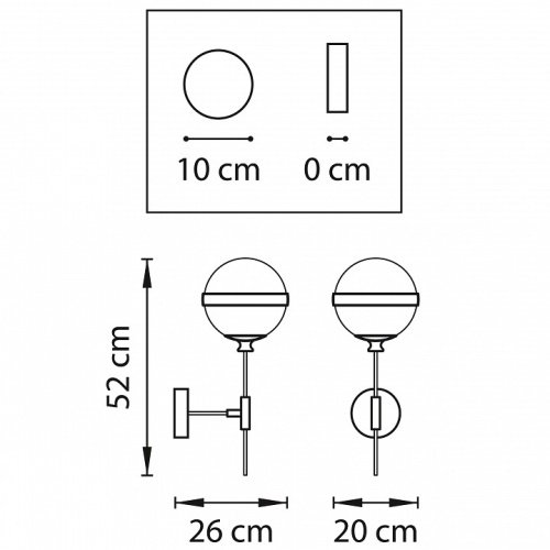 Бра Lightstar Globo 813611 в Кольчугино фото 4