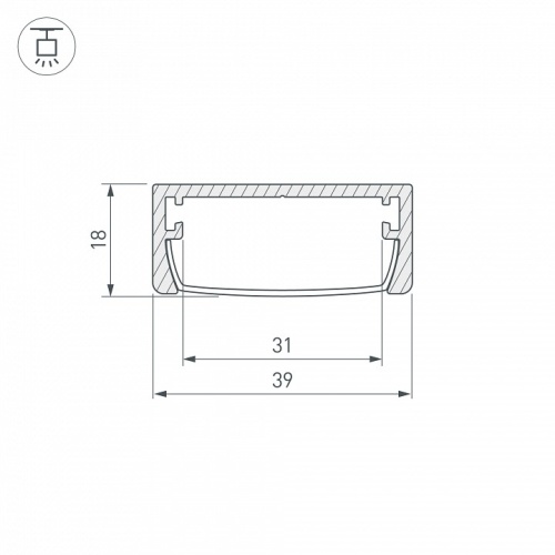 Профиль универсальный Arlight ARH-WIDE 030982 в Нижнем Новгороде фото 2