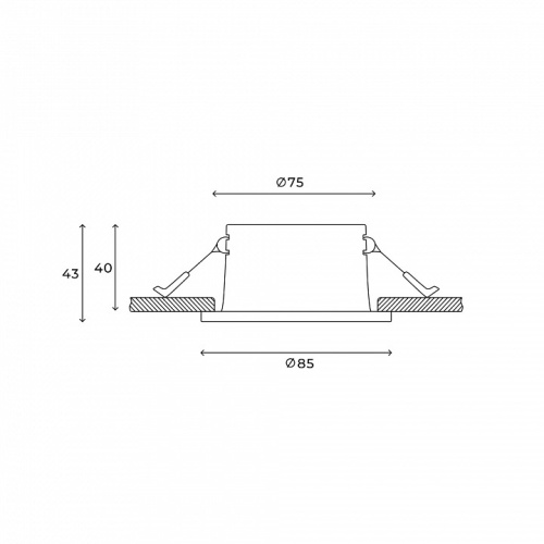 Встраиваемый светильник Hesby Lighting Nova HSBL_0135 в Нижнем Новгороде фото 3
