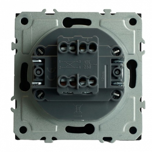 Переключатель перекрестный одноклавишный без рамки Stekker Эмили 49845 в Нижнем Новгороде фото 7