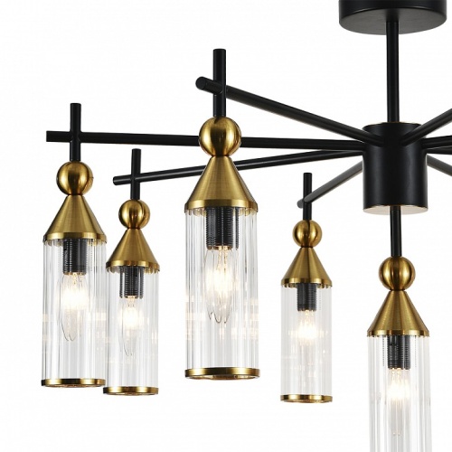 Люстра на штанге Indigo Torazzo 13037/9R Black в Нижнем Новгороде фото 3