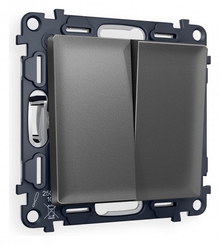 Выключатель проходной двухклавишный Ambrella Volt ALFA MA653020 в Нижнем Новгороде