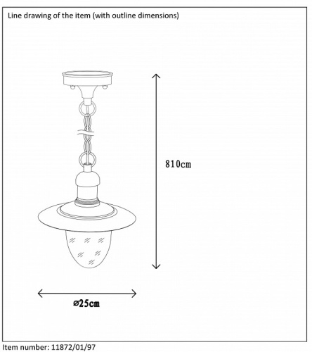 Подвесной светильник Lucide Aruba 11872/01/97 в Нижнем Новгороде фото 2
