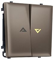 Выключатель самовозвратный двухклавишный с подсветкой, без рамки Ambrella Volt MS MS634450 в Нижнем Новгороде