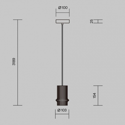 Подвесной светильник Maytoni Pilastro MOD430PL-L5W3K в Нижнем Новгороде фото 4