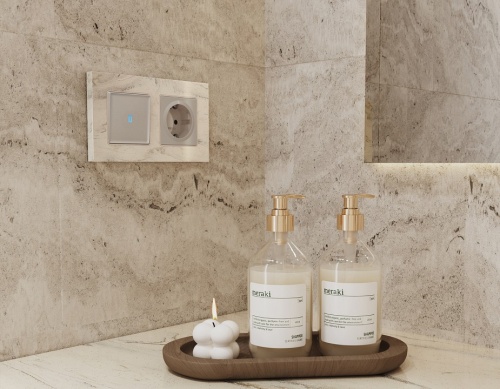 Выключатель проходной одноклавишный с подсветкой Ambrella Volt ALFA MA362040 в Нижнем Новгороде фото 3