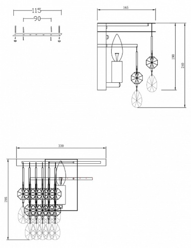 Накладной светильник Maytoni Linn MOD091WL-01CH в Нижнем Новгороде фото 4