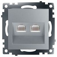 Розетка двойная Ethernet RJ-45 без рамки Stekker Катрин 50005 в Нижнем Новгороде