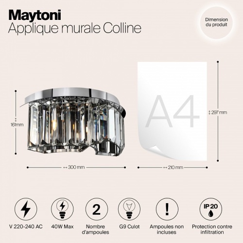 Бра Maytoni Colline MOD083WL-02CH в Дзержинске фото 2