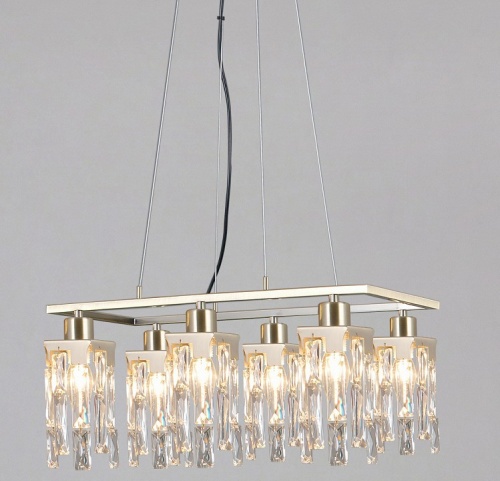 Люстра на штанге ILLUMICO  IL3601-6PSQ-26 AB DS в Нижнем Новгороде