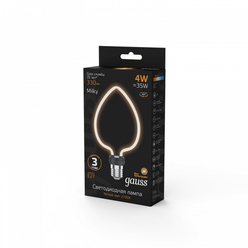 Лампа светодиодная Gauss  E27 4Вт 2700K 1003802104 в Нижнем Новгороде фото 3