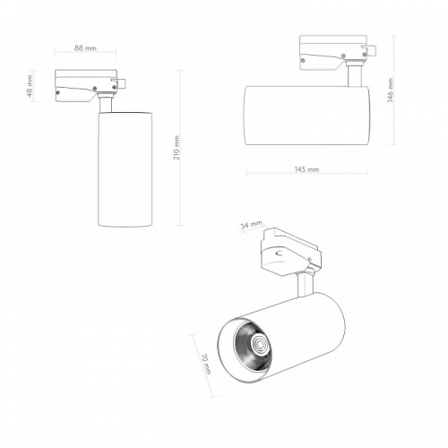 Светильник на штанге Denkirs SOLID KOPER DK6453-BK в Нижнем Новгороде фото 2