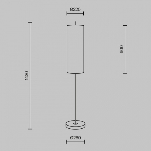 Торшер Maytoni  MOD437FL-01B в Нижнем Новгороде фото 3