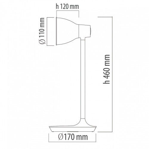 Настольная лампа офисная DeMarkt Ракурс 631036201 в Нижнем Новгороде фото 6