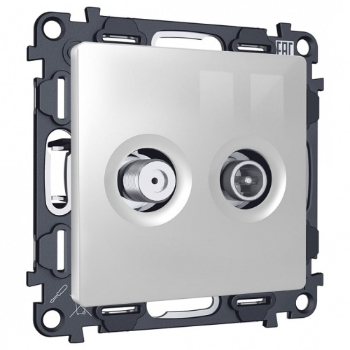 ТВ-розетка и SAT-розетка оконечная без рамки Ambrella Volt ALFA MA413310 в Нижнем Новгороде