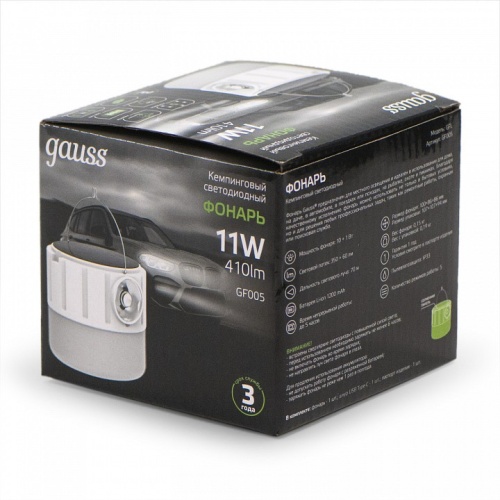 Фонарь кемпинговый Gauss  GF005 в Нижнем Новгороде фото 4