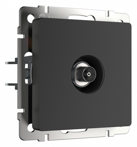 ТВ-розетка оконечная без рамки Werkel черный матовый W1183008 в Нижнем Новгороде