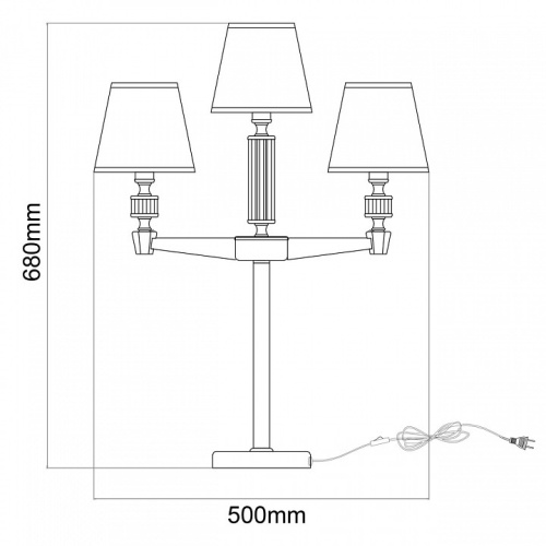 Настольная лампа декоративная MW-Light Дэль Рей 8 700033004 в Кизилюрте фото 4